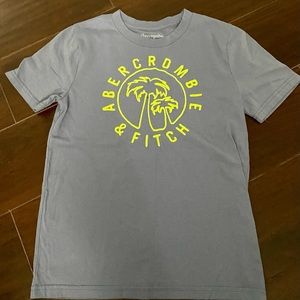 Abercrombie boys tee. Thin cotton material. Color is baby blue and grey.